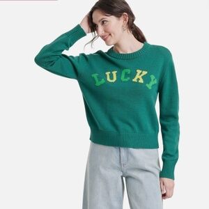 Grayson Threads LUCKY green sweater nwt sz Large L